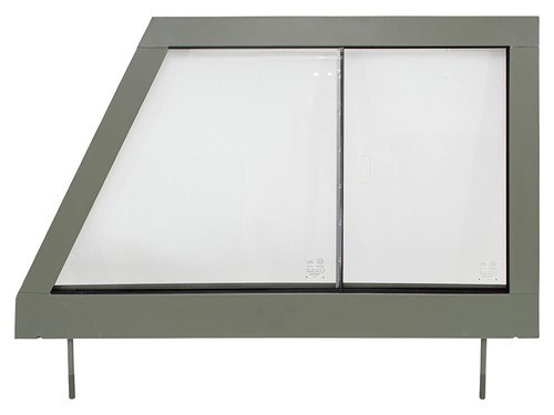 Glazed front door top frame - front,